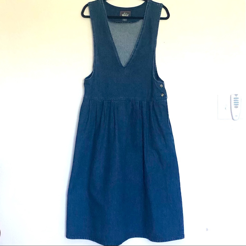 Woolrich Vintage Denim Jumper Dress Sz L